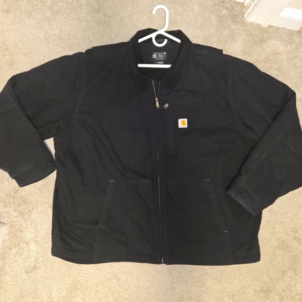 Carheartt Fleece Lined Black Jacket, 3XL